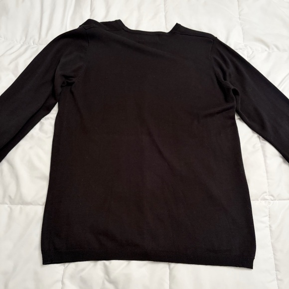 Bob Mackie Wearable Art Black Embroidered Cardigan | Vintage Staple Glam Piece - Picture 9 of 10